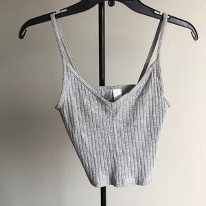 Ribbed Gray Tank